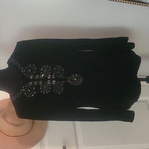Talbots Velvet/velour Blouse
